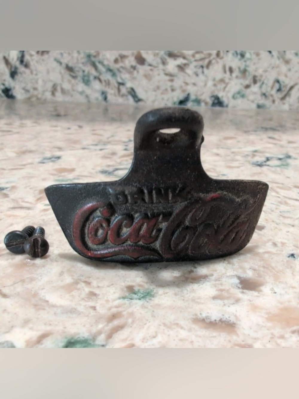 Vintage Coca-Cola Wall-Mount Metal Bottle Opener